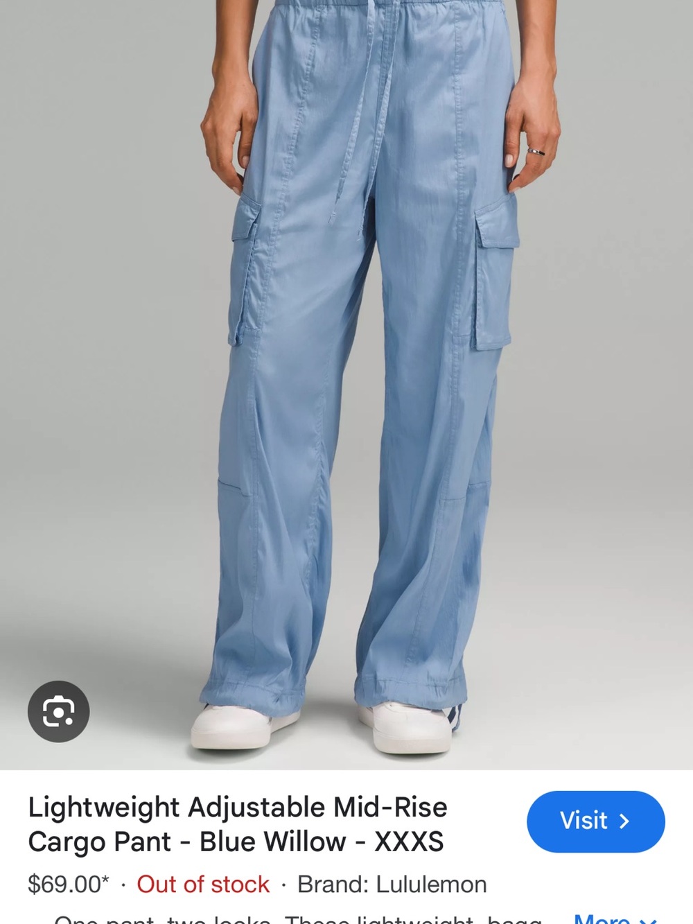 lululemon athletica Lightweight adjustable mid-rise cargo pant